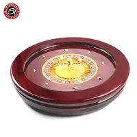 

Baccarat Texas Poker Blackjack Gambling Products High quality Solid wooden 22 inch Solid Wood Professional Casino Roulette Wheel