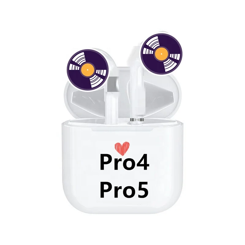 

True wireless pro 4 5 pro4 pro5 tws earbuds hand free earphone private label audifonos headphone i12 inpods in ear buds earbuds