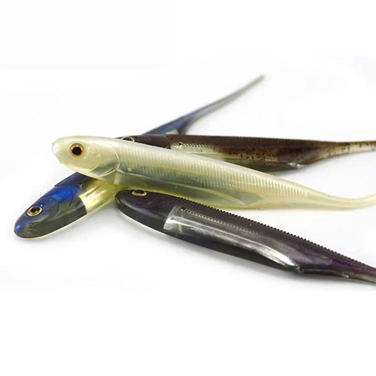 

NKLFL3001L wholesale 3D laser Hollow Body plastic bass baits soft fishing lures