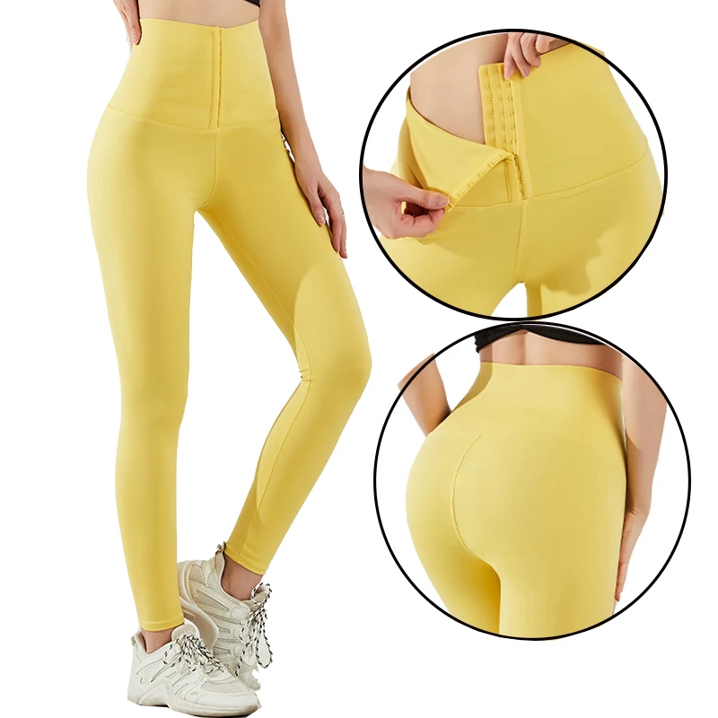 

Colorful Slim Body Shaper Tights 15cm High Waist Trainer Corset Custom Yoga Pants Womens Gym Leggings Deporte, As customized