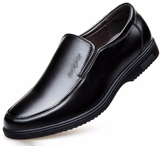 New Men's Real Leather Dress Formal shoes Loafers Black Brown H06872 