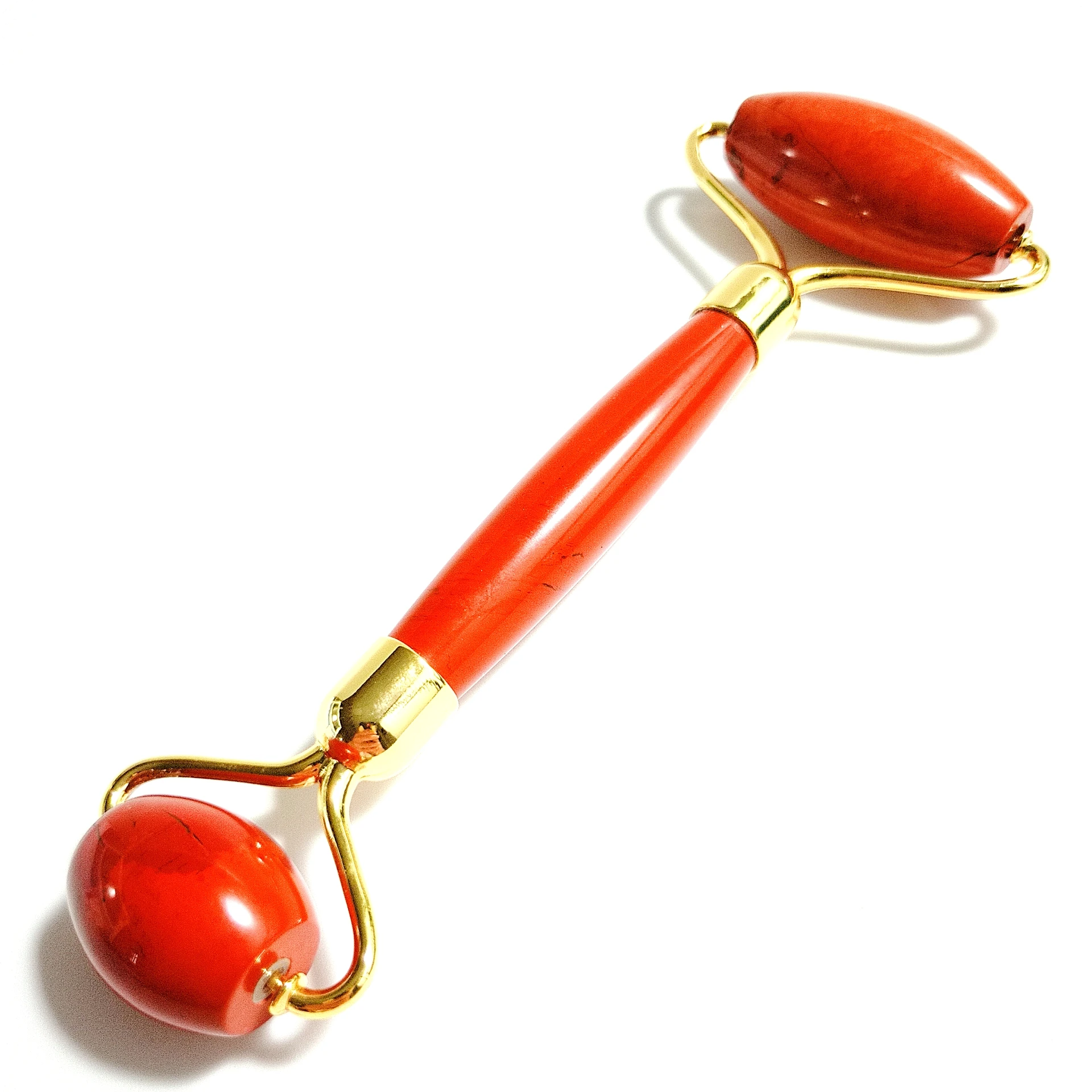 

100% Natural Jade Face Roller/Anti Aging Red jasper Massager for Face & Eye Massage - Make Your Face Skin Looks Younger