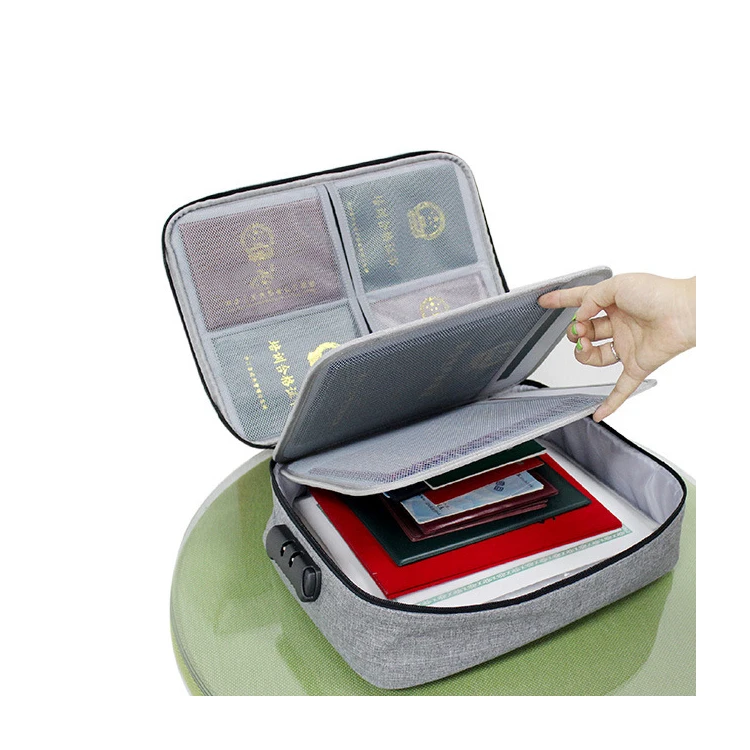 

OEM/ODM Multi-layer Waterproof Travel Ticket Holder Passport Sorting Bag Certificate File Document Storage Bag, Customized