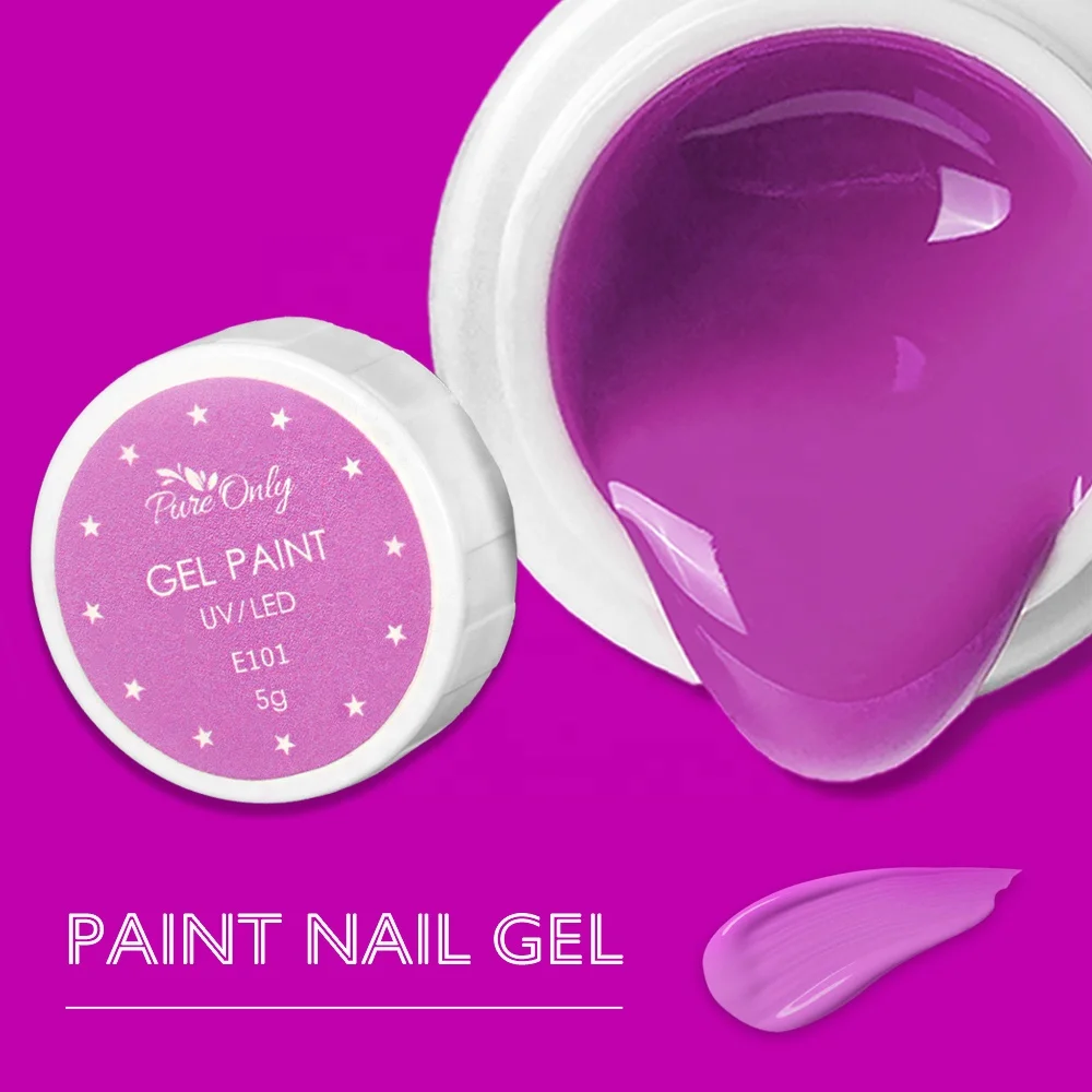 

Pure Only Uv/Led Painting Color Gel Custom Uv Painting Gel Art Nail Polish Uv Gel, 102 colors
