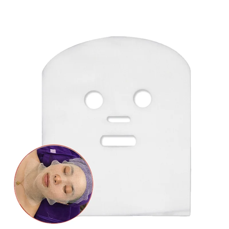 

Disposable cotton gauze facial mask white gauze products for beauty spa