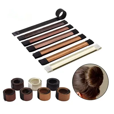 

6 colors on stock fast shipment magic hair bun maker hair donut styling tool for long hair, As pic / customers' color welcome