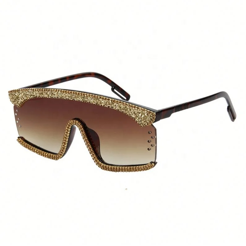 

Creative One Piece Small Rhinestone Sunglasses Men Women Color Glasses in Stock, Colors