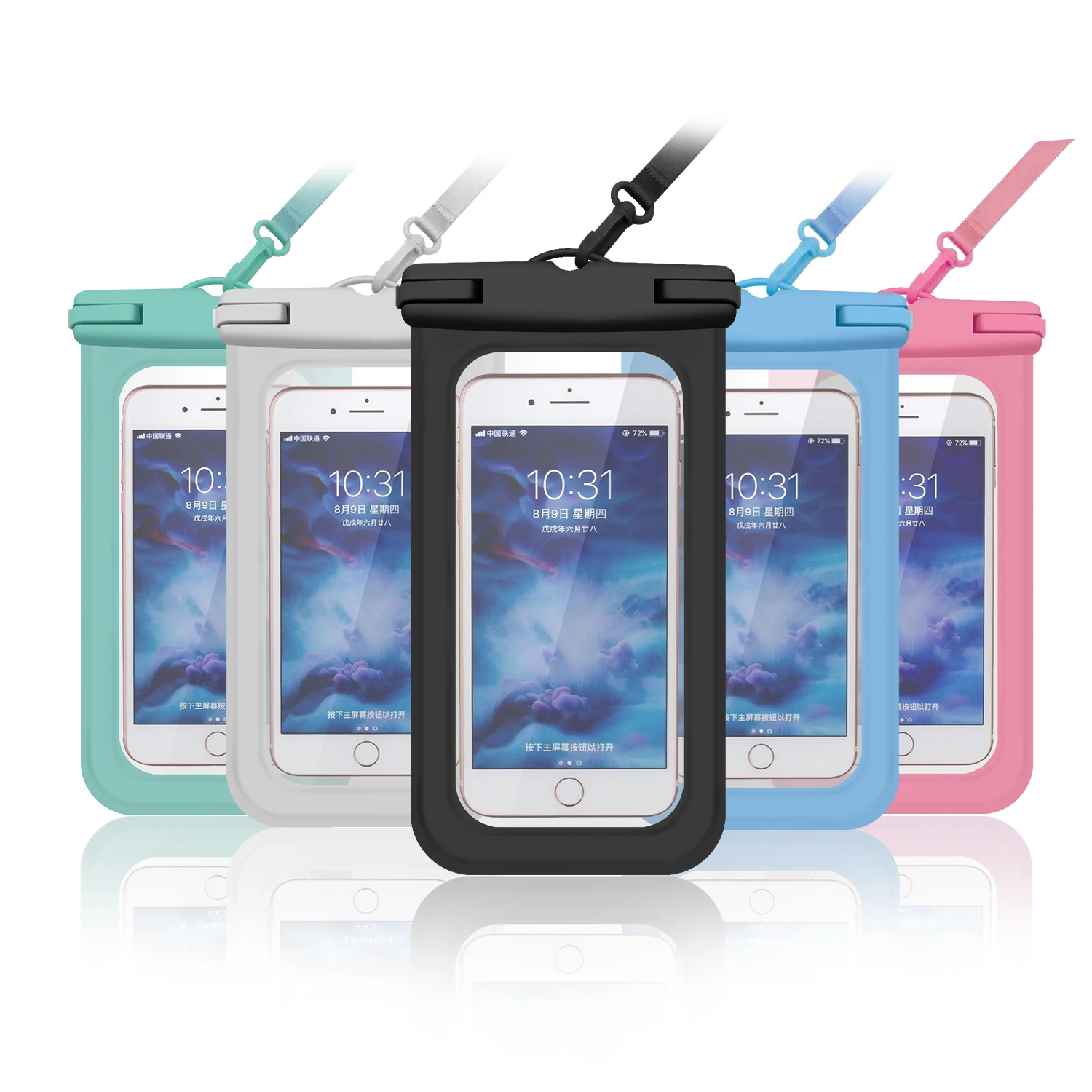 

Waterproof Mobile Phone Bag Cell Phone waterproof Pouch For Swimming Hiking Travel