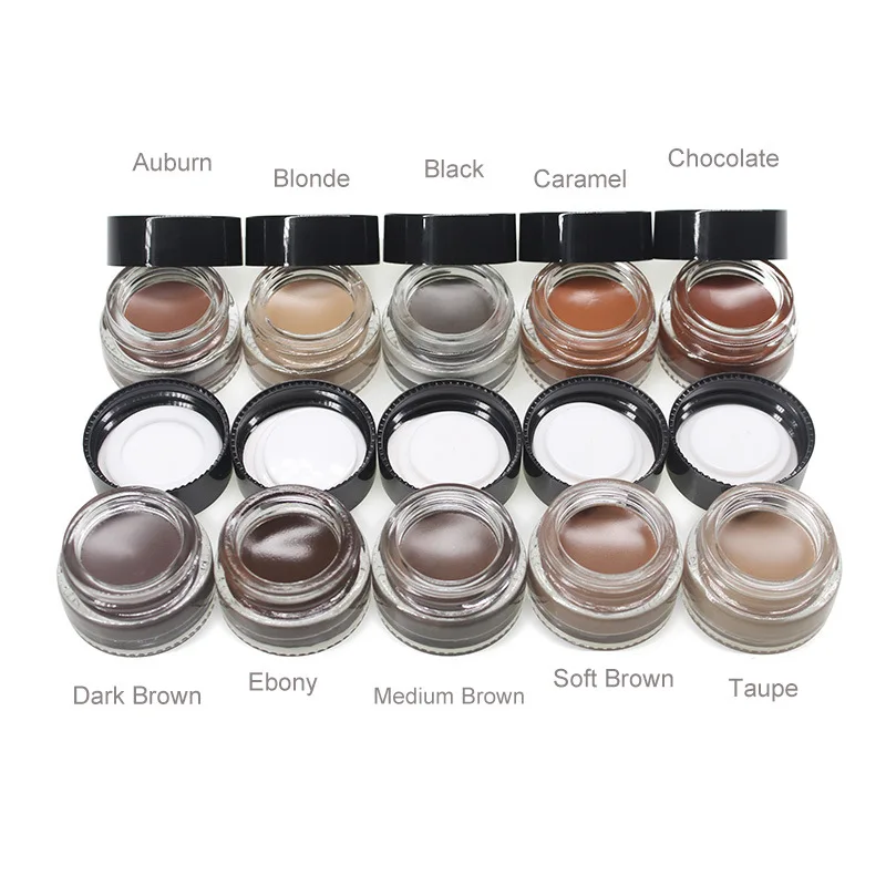 

HMU 8colors Eye Brow Cream Gel Your Brand Professional Quality Private Label Cream Vegan Organic Brow Eyebrow Pomade