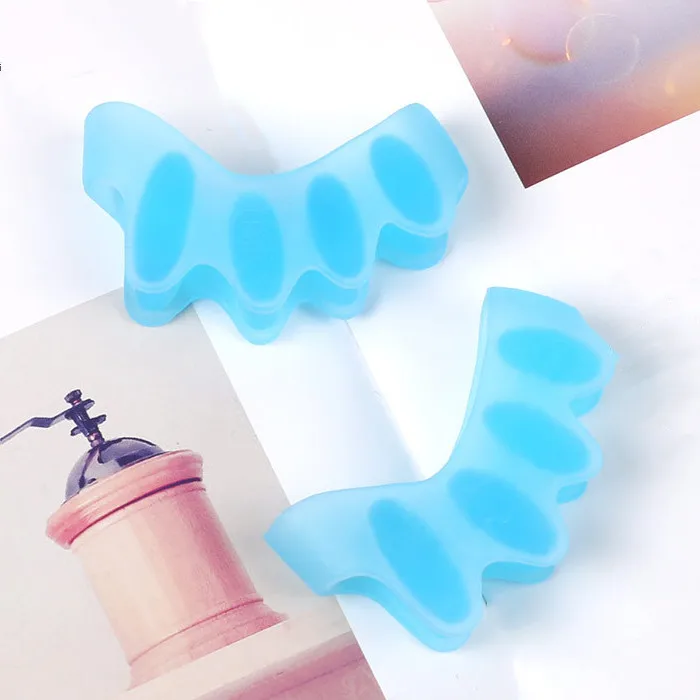 

Health Care Foot Care Silicone Bunion Toe Separator Toe Stretchers, Black,white,pink,blue, complexion