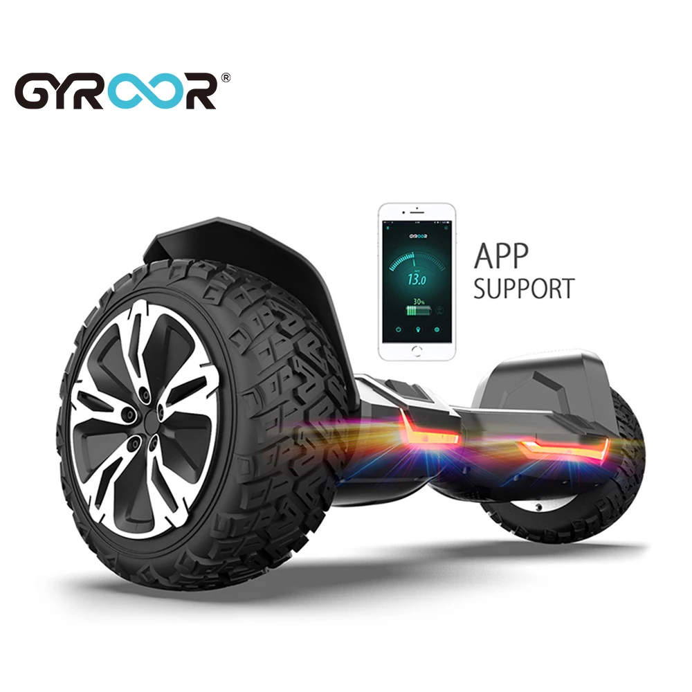 

GYROOR two wheel 36v smart electric driving scooter smart walk hoverboard China electric hoverboards scooter, Black/red/blue