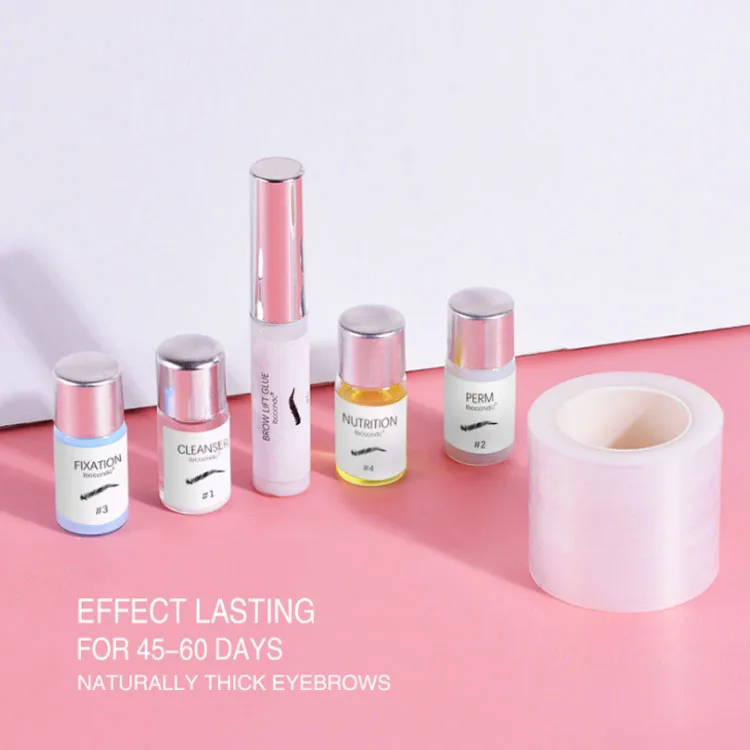 

Natural Lasting Eyebrow Lifting Kit Custom Brow Set, Transparent