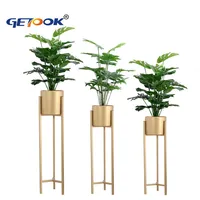 

Modern Home Decor Metal Indoor Flower Pot Holder Floor Plant Stand