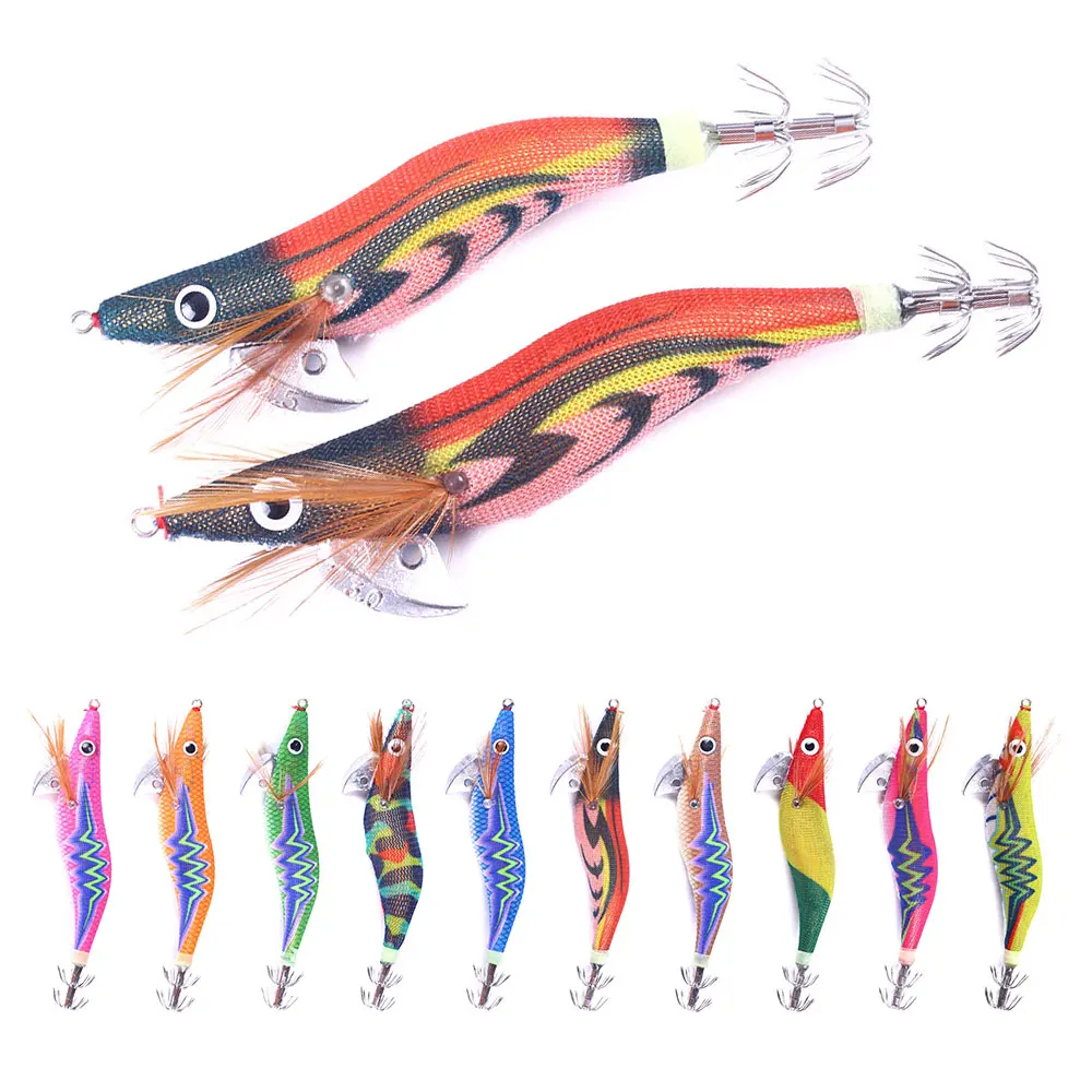 

Wholesale Squid Jig Hooks Luminous Squid Jigs Hard Fishing Lures 2.5# 3.0# Saltwater Squid Jig Lures Bait, 10 colors or customized