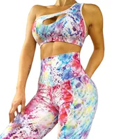 

Work Out Off Shoulder Sport Booty Crop And Legging Sets