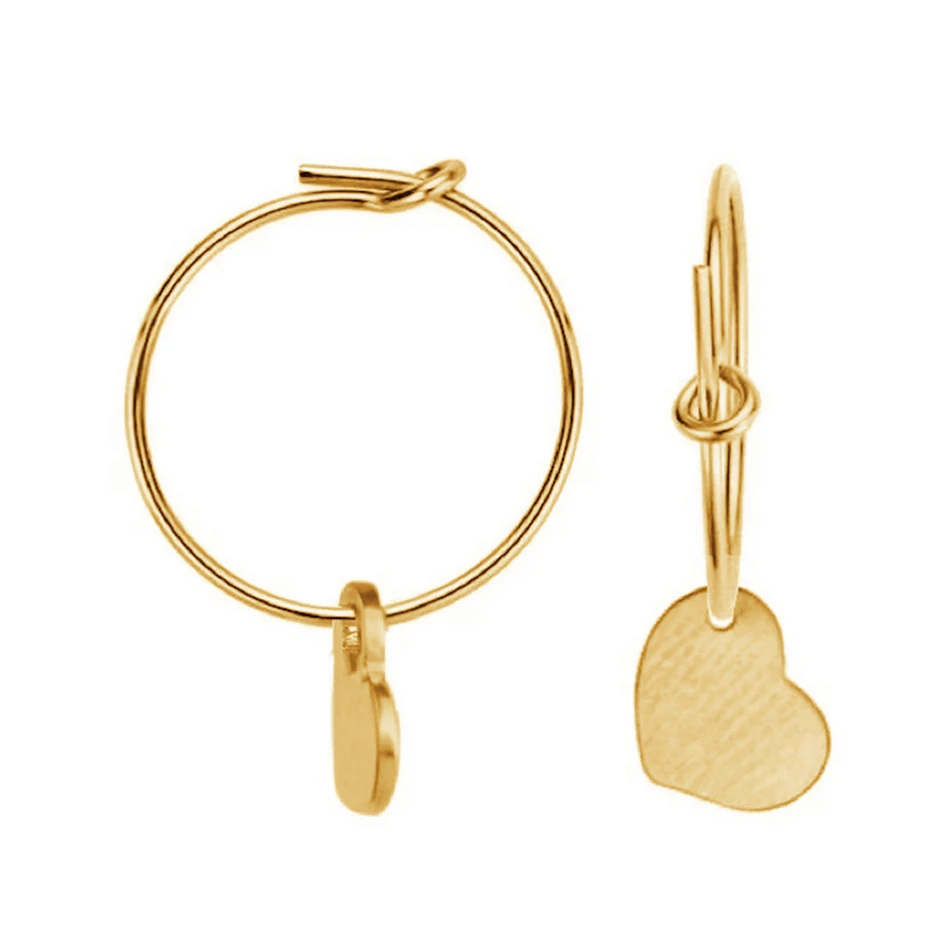 

Fine Jewelry 925 Sterling Silver Wholesale 18k Gold Plated Heart Hugging Hoop Earrings For Women