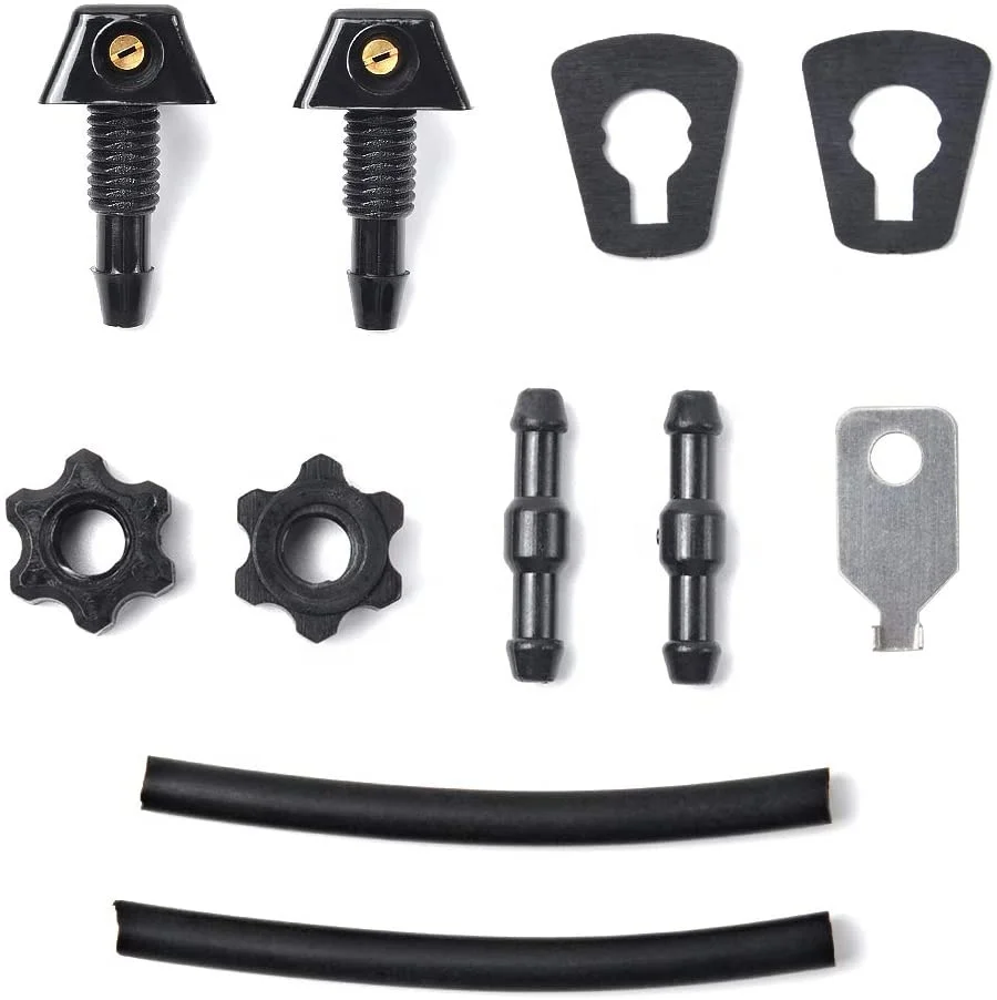 

QWJ064 11 pcs Universal Windshield Wiper Washer Water Nozzles Wiper Nozzle Replaces OEM #47137 Spray Jet Kit