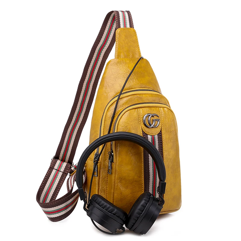 
Factory Direct Smart Crossbody Sling bag Man Messenger for Women PU Leather Shoulder Chest Bag 