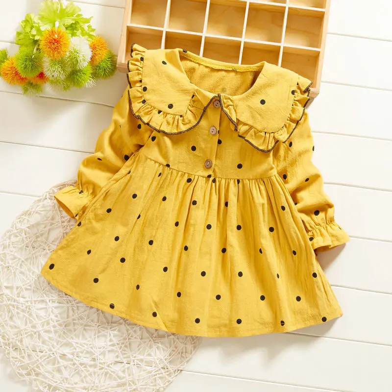 

Autumn Newborn Girls Cotton Dress Kids Princess Turkey Clothes Korean Fashion Children Skirt Baby Girl Frocks Kids