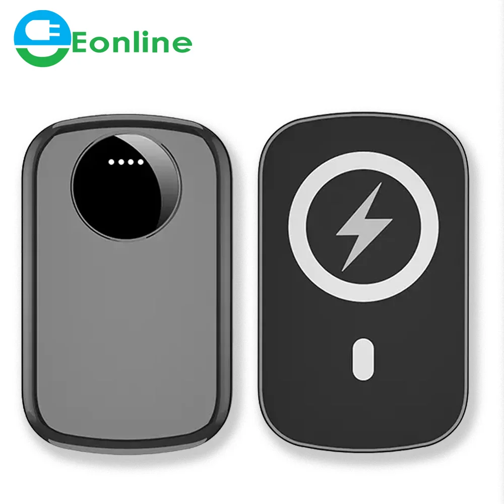 

EONLINE 10000 Portable Magnetic Mobile Phone Fast Charging Mobile Mini Power Bank Wireless Fast Charging Magnetic Power Bank