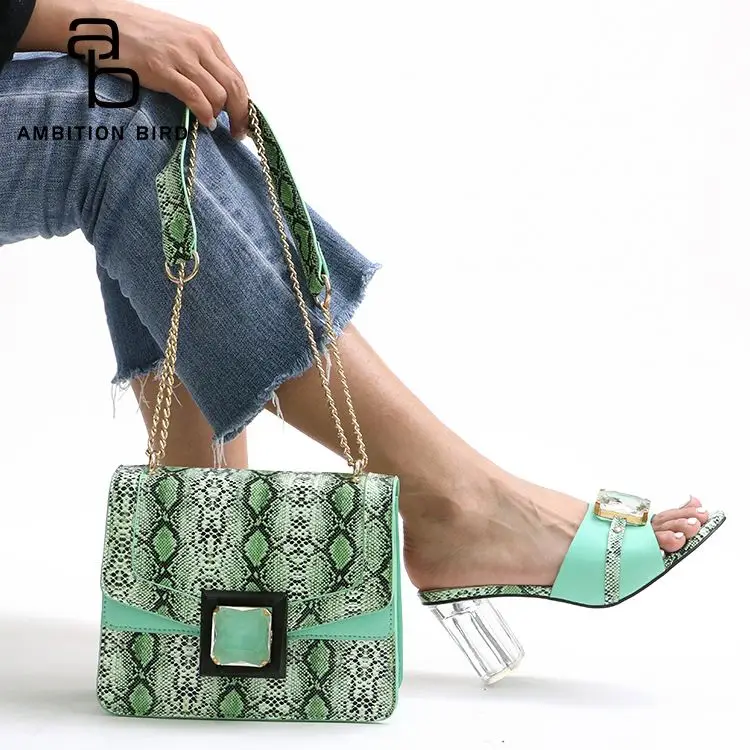 

China wholesale sexy luxury shoes and bags women bags and shoes set