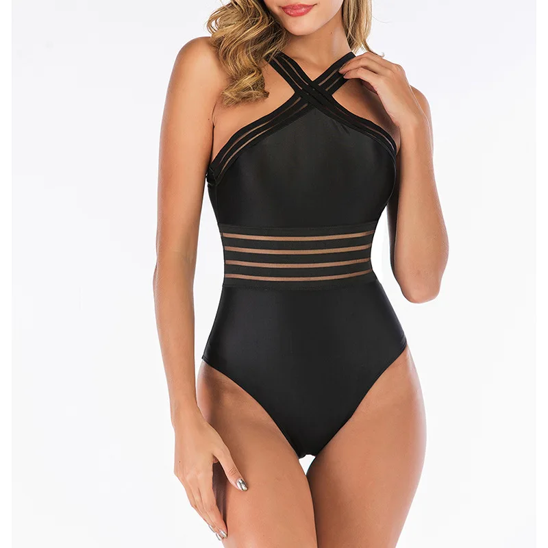 

5 colors one-piece swimsuit beachwear sexy one-piece hollow swimwear