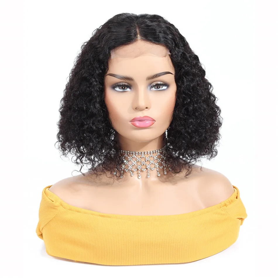 

Wholesale Brazilian Kinky Curly Lace Frontal Wig Pre Plucked 13X4 Cuticle Aligned Raw Virgin Human Hair Lace Front Wigs