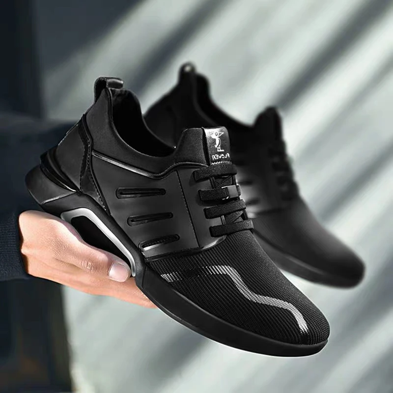 

Autumn new men's soles breathable fly-woven casual sports shoes