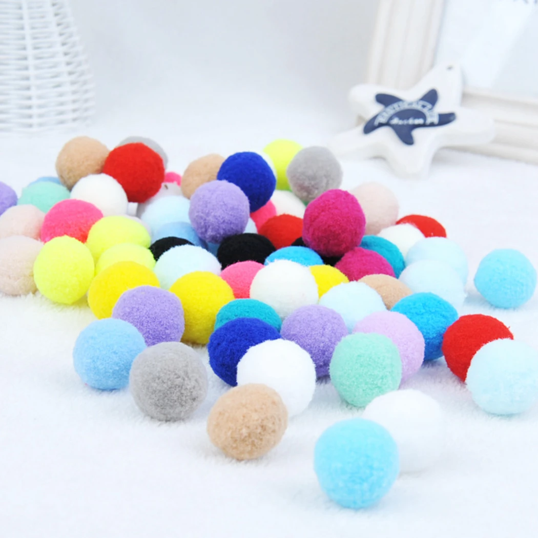 

Dropshipping Colorful Cute Funny Interactive Stretch Plush Ball Cat Pet Toys, Picture