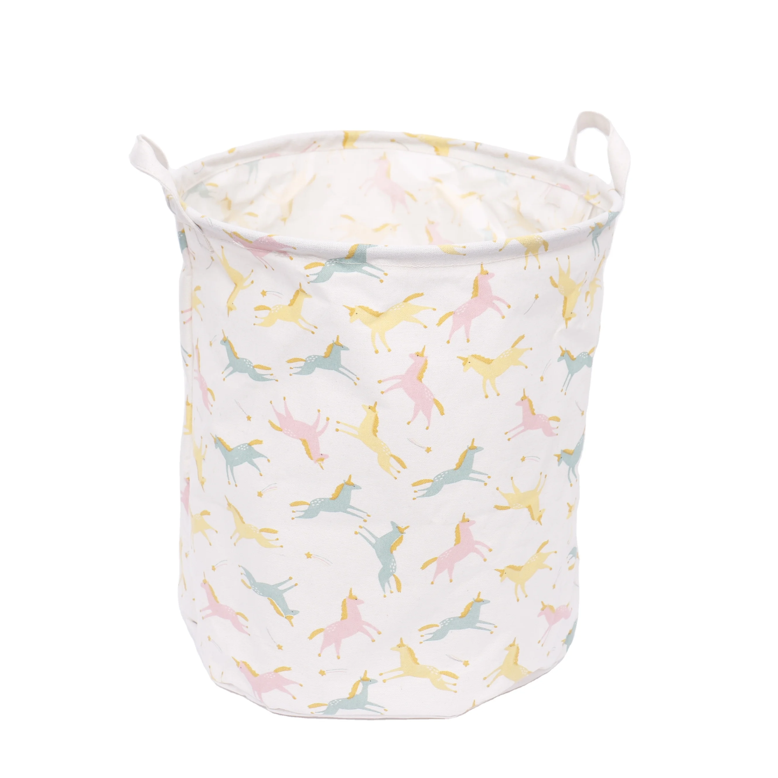 

most cheaper Round shape Clothes Storage Laundry Hamper Bucket Canvas Storage Basket, Customized color