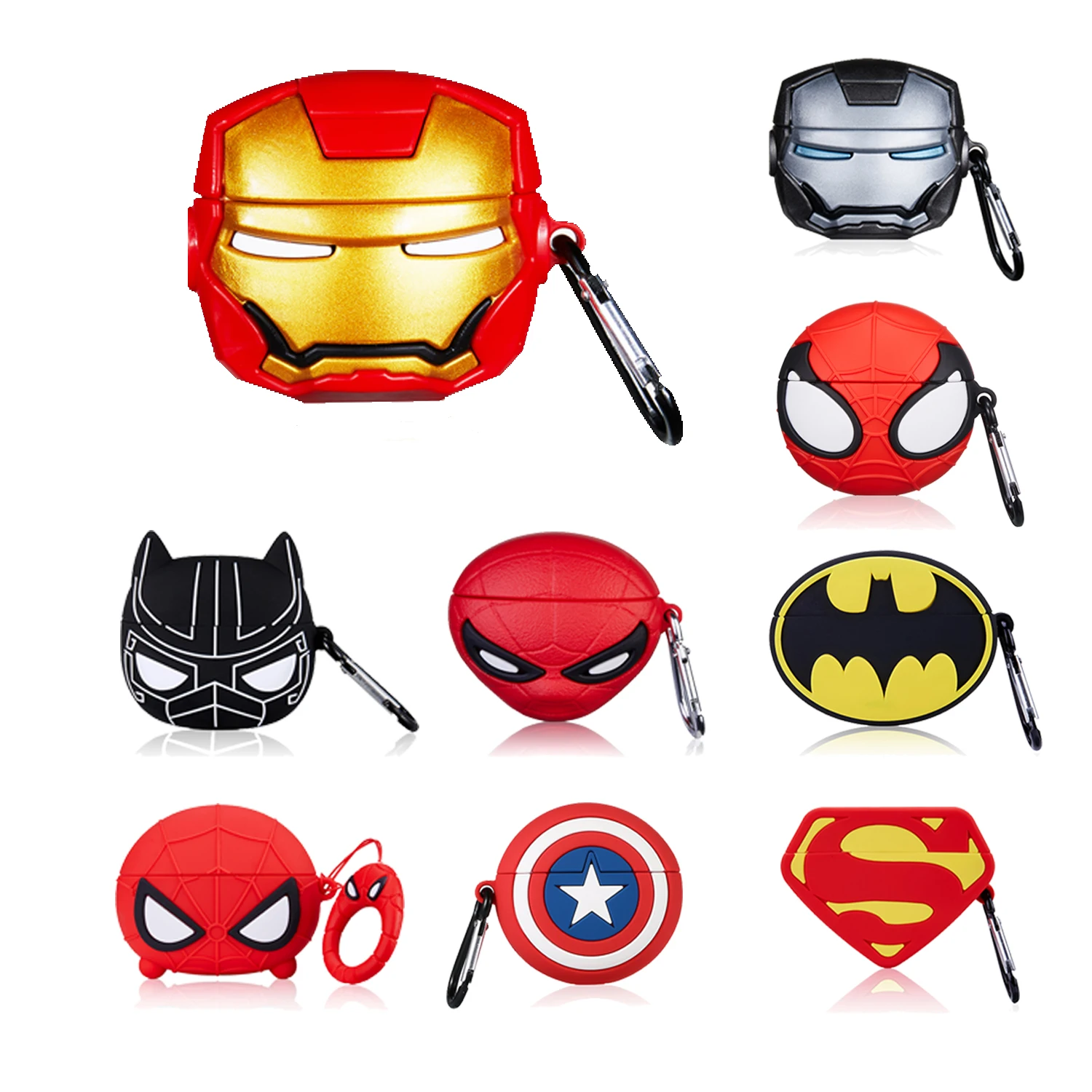 

Fashion Popular Cartoon Earphone Case for Airpods Pro 3 Fashion Superhero Superman Hero Silicone Case Cover, Multiple colors