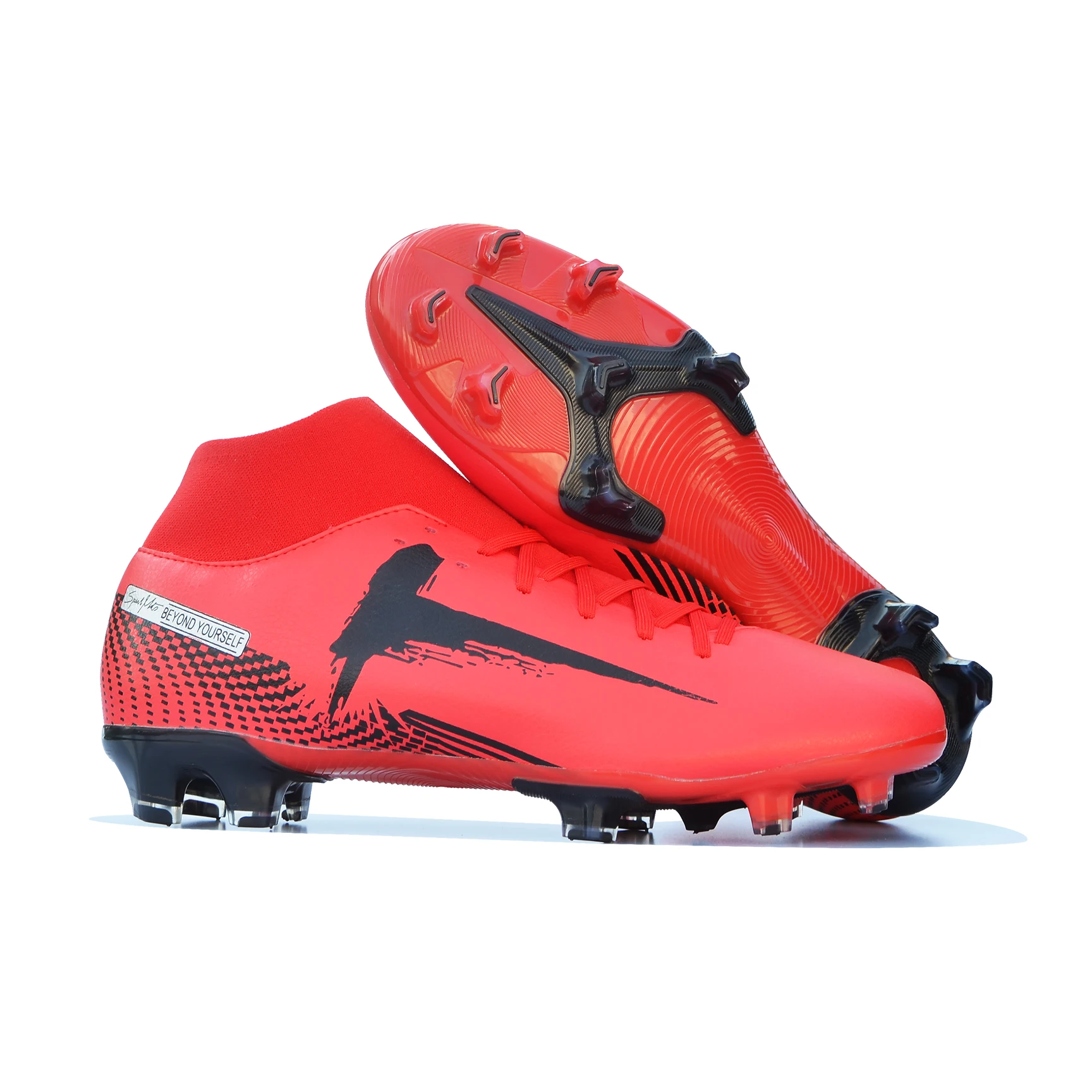 

Men Athletic High top Cleats TPU Football Soccer boots Training Hot Sale Superfly 11 FG Men Soccer Shoes Wholesale Price