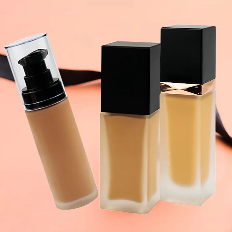 

SPF 15 No Logo Cream Foundation Perfect Full Coverage Liquid Foundation Flawless Waterproof Natural Concealer Foundation, 17 colors(custom)