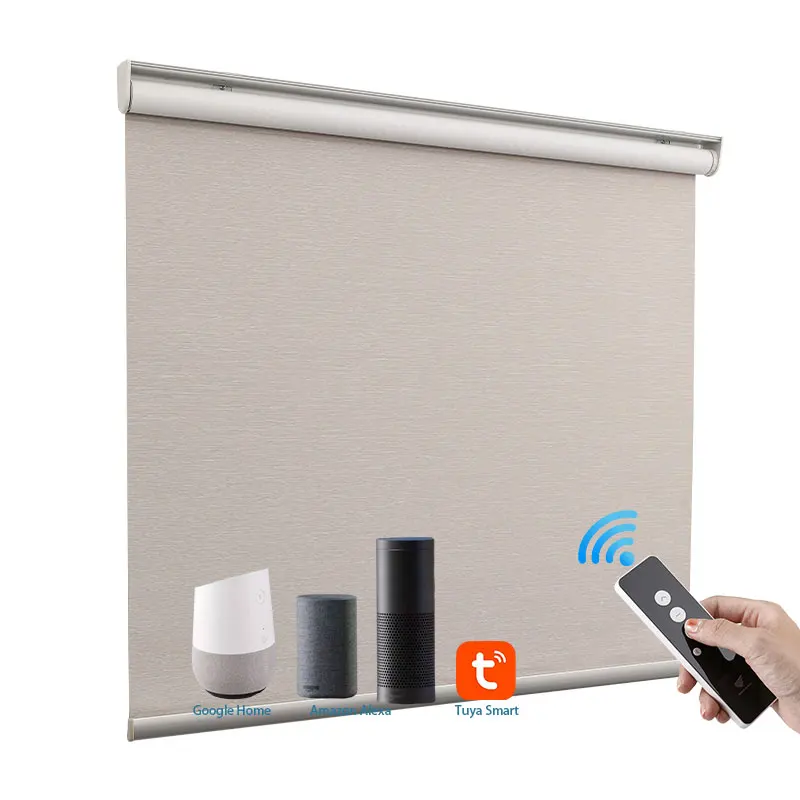 

Smart Wifi Dc Tubular Shutter Smart Blinds Automatic Motorized Chain Roller Blinds Drive Motor, Customized color