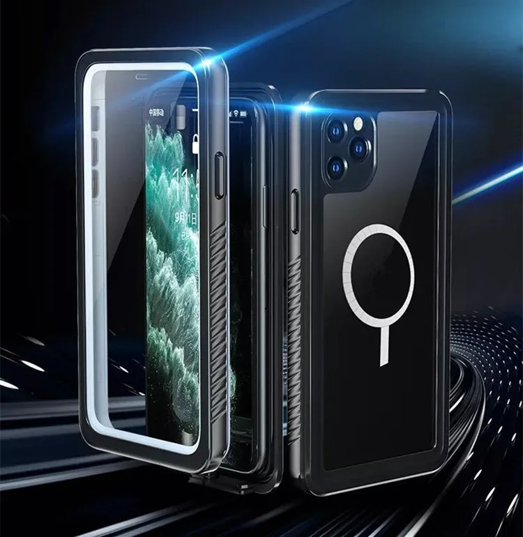 

New design mag safe wireless charging tpu clear magnetic phone case for iphone 12 cover shockproof phone case