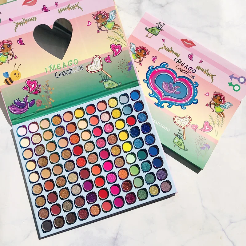 

99 Colors Brazilian Carnival Large Pearly Matte Sequins Large Eye Shadow Palette Pigmented Glitter Matte Eyeshadow Palette