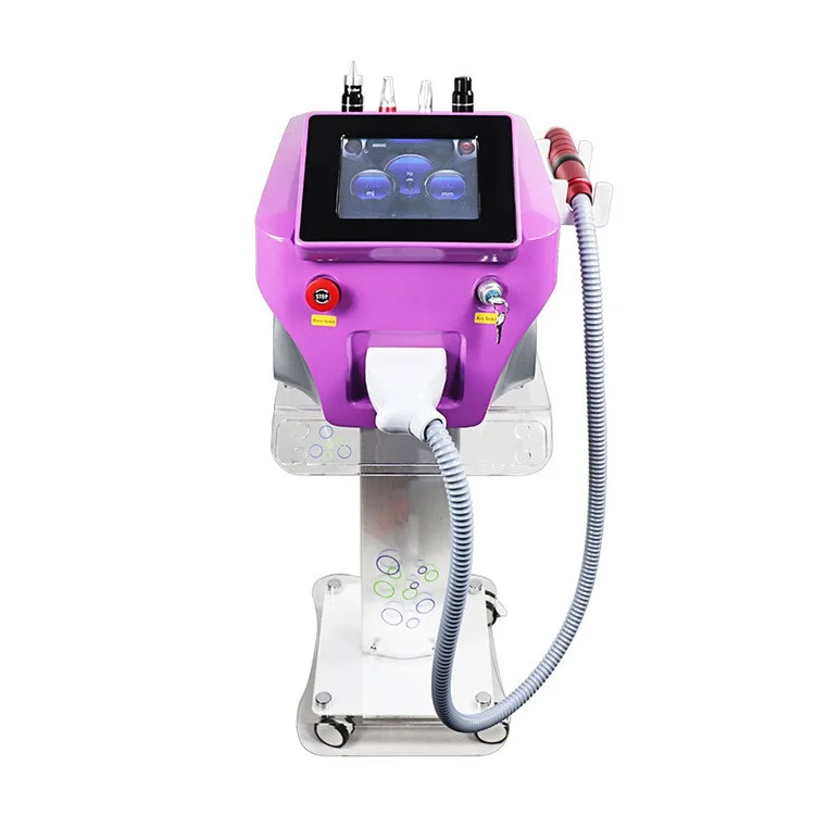 

Portable q switched nd yag pico laser 755nm 1064nm 532nm 1320nm tattoo removal machines, Purple