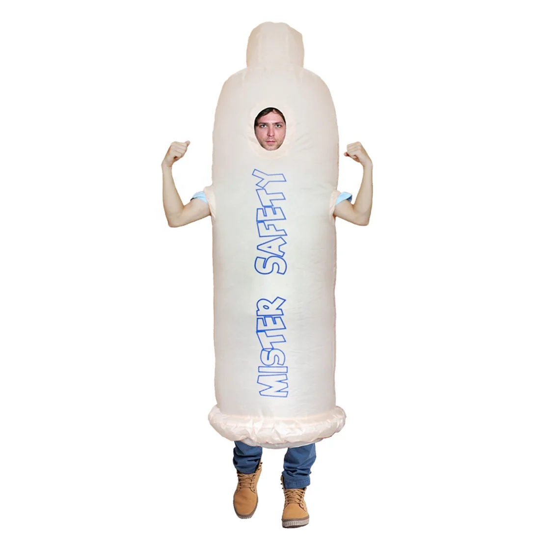 Inflatable Condom Mascot Costume Mister Safety Adult Condom Costume Buy Condom Costume,Adult