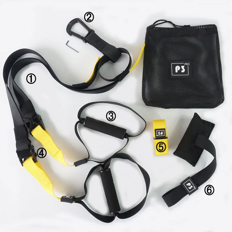 
Home Workout exercise Suspension Trainer Gym Equipment System Design fitness belt p3 Training suspension trainer strap belt 