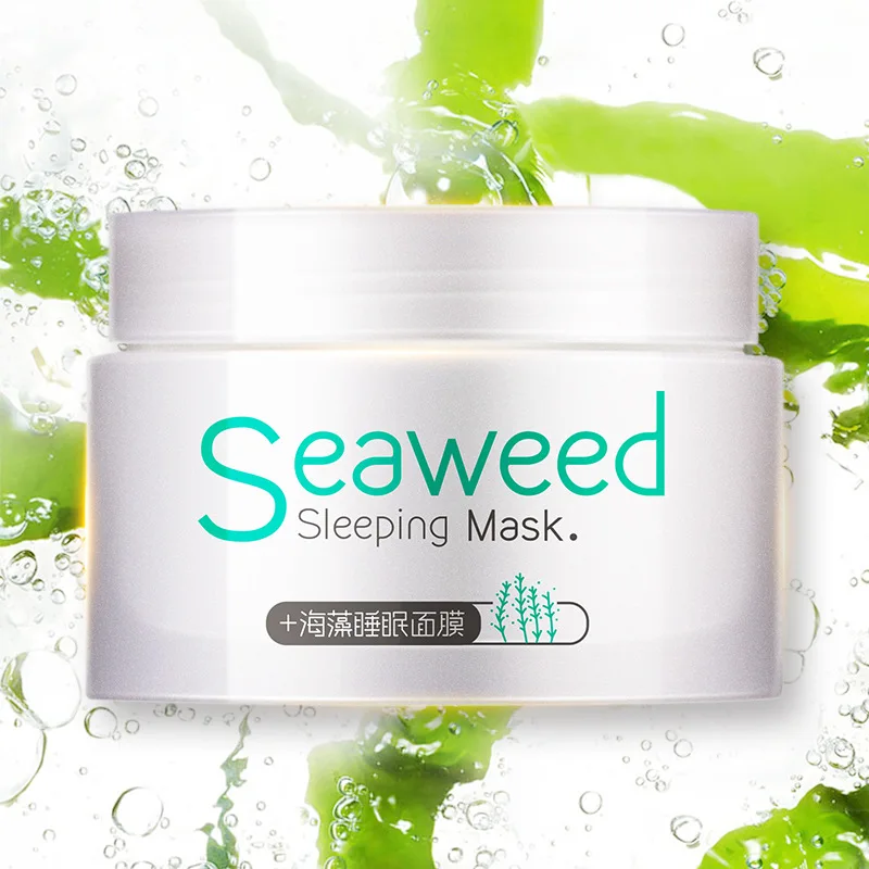 

Seaweed Face Sleep Mask Beauty Anti Aging Face Night Cream Wrinkle Removal Moisturizing Brightening Skin Care