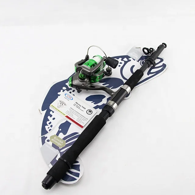 

New Design sea fishing rod and reel with fishing set combo, Black