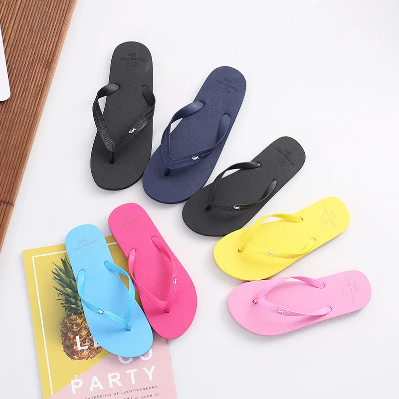 

Wholesale Cheap Custom Logo Print Latest Rubber Women Pink Wedding Slipper Plain Flip Flops, As show in picture