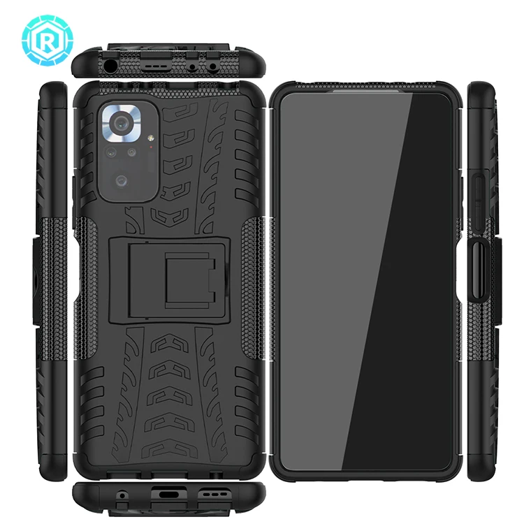 

Free Sample Phone Case For Redmi Note 10 Pro TPU PC Cover With Stand Back For Redmi Note 10 Pro