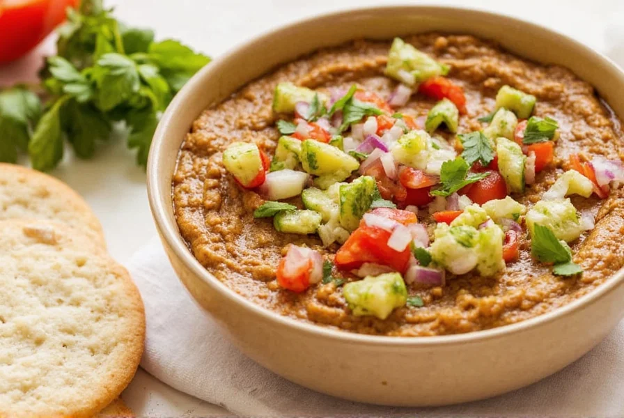 Eggplant Dip on Charcuterie Board