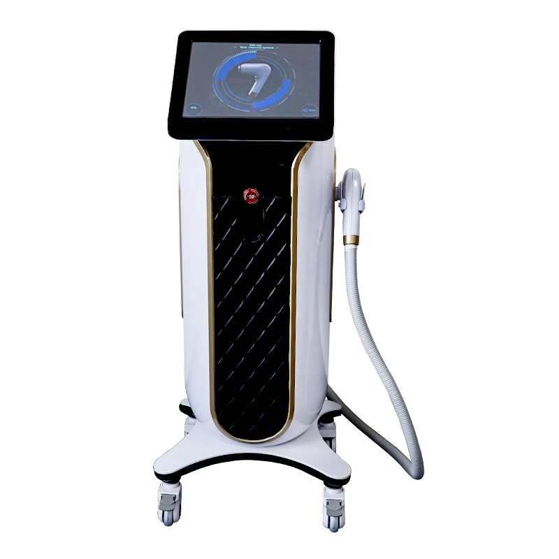 

Portable Permanent Diode 808nm hair removal laser beauty diodo 755 808 1064 diode laser hair removal machine, White+black