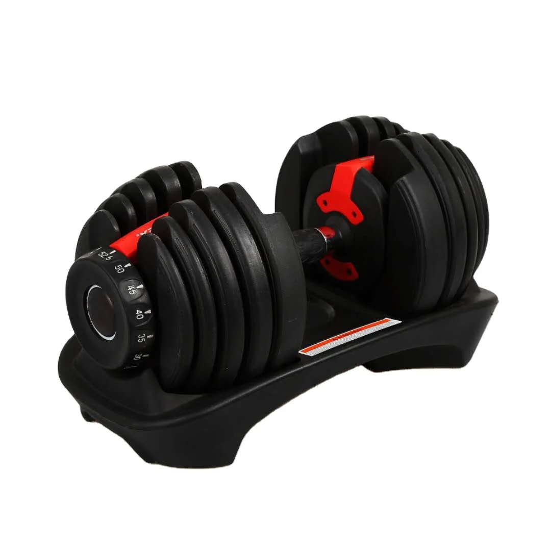 

Fitness Equipment Exercises Arm Strength Adjustable Dumbbells 40kg set Adjustable dumbbell 24kg 52.5lb, Black