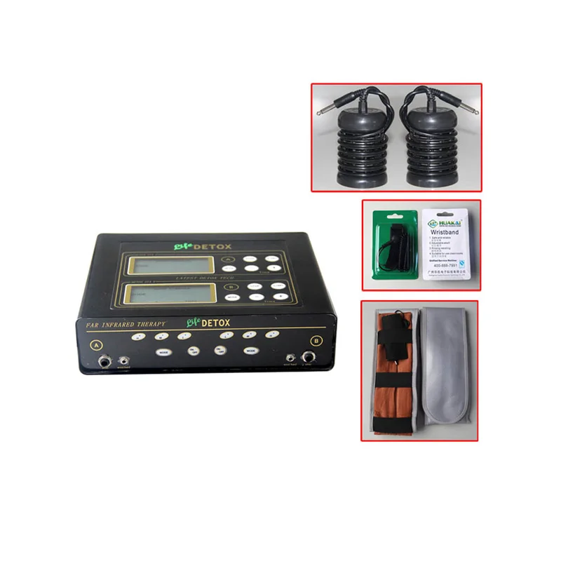 Dual Ionic Cell Spa Detox Foot Bath Machine With Sliming Belt Therapy