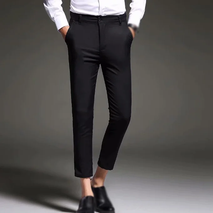 
Men Suit Pant Man Nine Cent Pants Male Casual Trousers 
