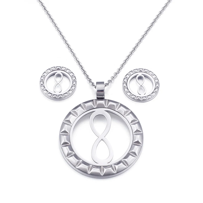 

Wholesale 8-shaped Stainless Steel Necklaces