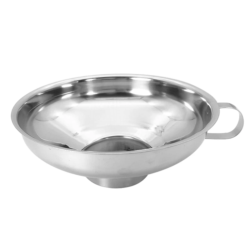 

Funnel thickened stainless steel large mouth kitchen supplies wide mouth jam funnel large diameter enema funnel grain drain